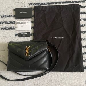 Saint Laurent Loulou Toy YSL Crossbody Bag in Quilted Leather